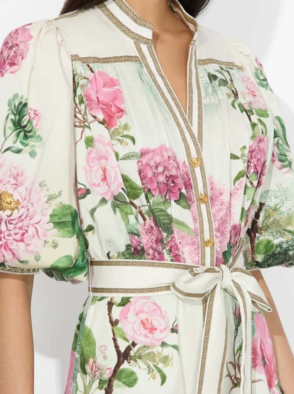 Alice + Olivia Cora Rose Whisper Cotton Dress Small NWT $495 - Picture 3 of 13